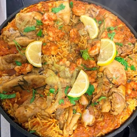 Afro-Fusion Jollof Paella