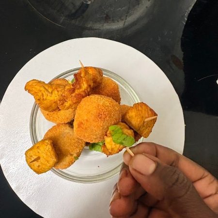 Golden Fried Yam Balls